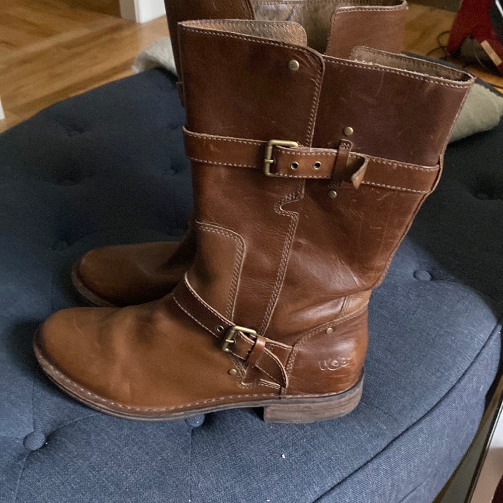 Leather UGG boots